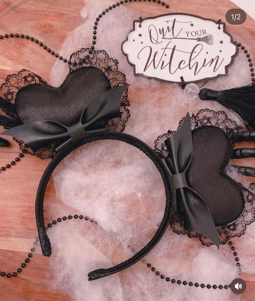 All Black BattyAmour ears