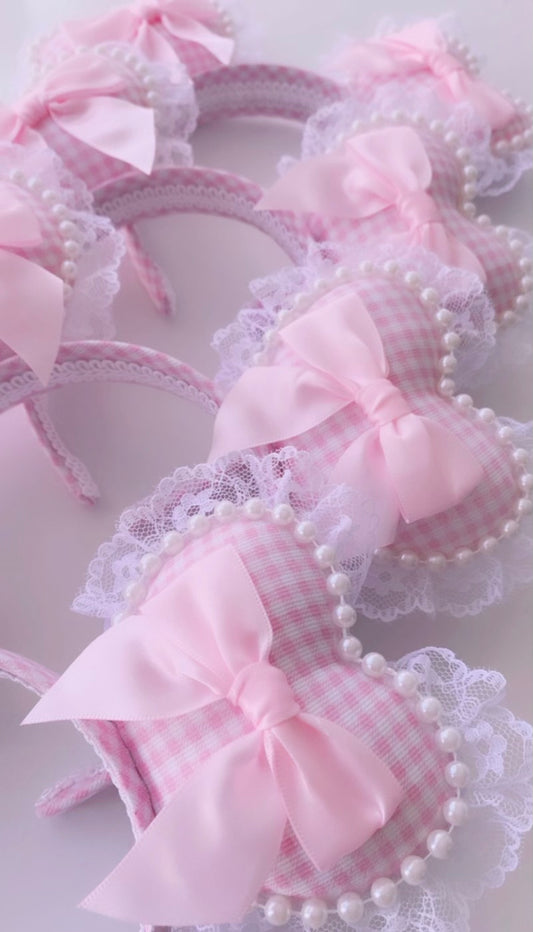 Coquette Amour Gingham Ears